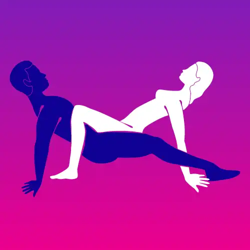 Elevated Arch sex position – raised pelvis with crab-style support for deep penetration