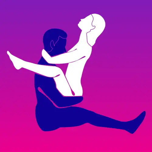 Lotus Lift sex position – intimate seated pose with legs raised over shoulders