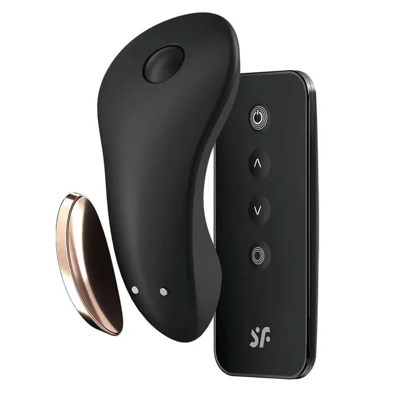 Quiet wearable panty vibrator for discreet couples play and low noise stimulation