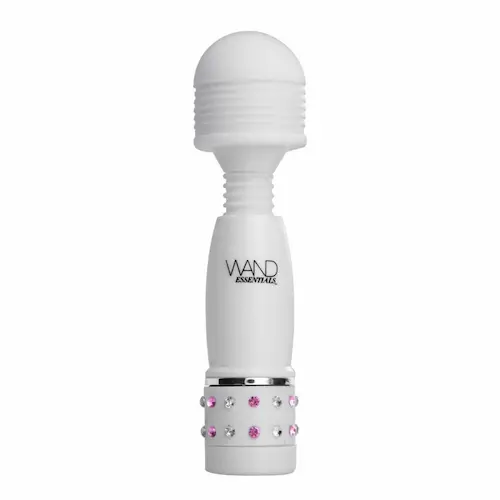 Wand Essentials Charmed Petit Wand white with pink gems
