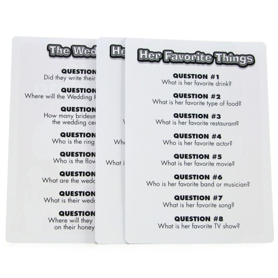 How Well Do You Know The Bride? Game How Well Do You Know The Bride? Game