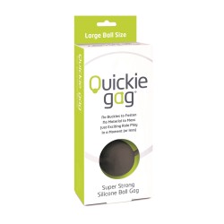 Quickie Gag Large Ball - Black Quickie Gag Large Ball - Black