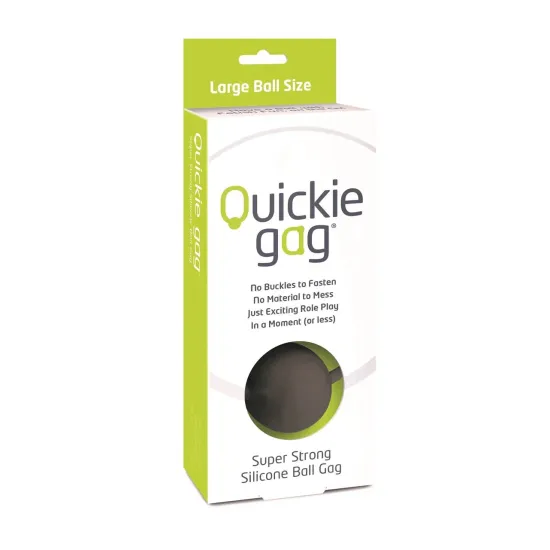 Quickie Gag Large Ball - Black Quickie Gag Large Ball - Black