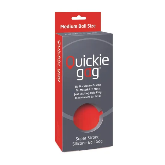 Quickie Gag Medium Ball - Red Quickie Gag Medium Ball - Red