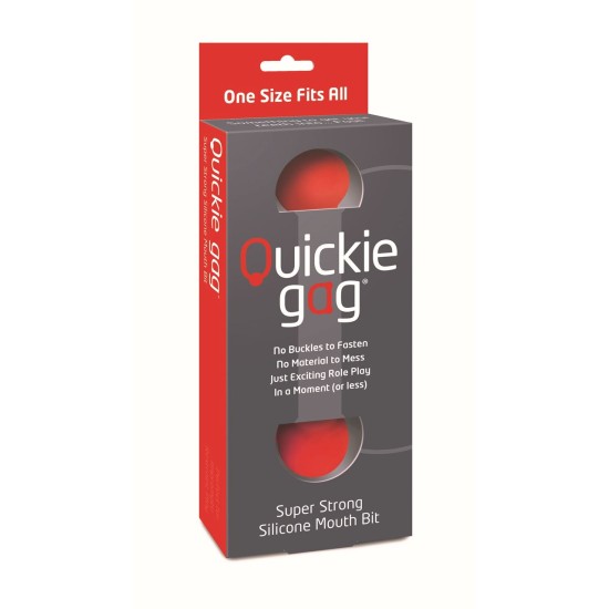 Quickie Gag Mouth Bit - Red (One Size) Quickie Gag Mouth Bit - Red (One Size)