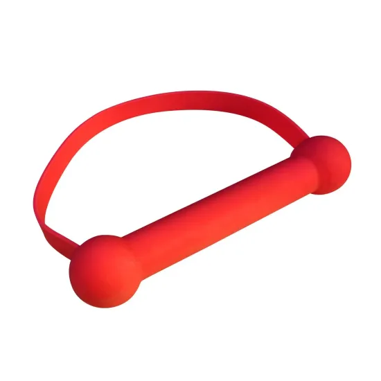 Quickie Gag Mouth Bit - Red (One Size)
