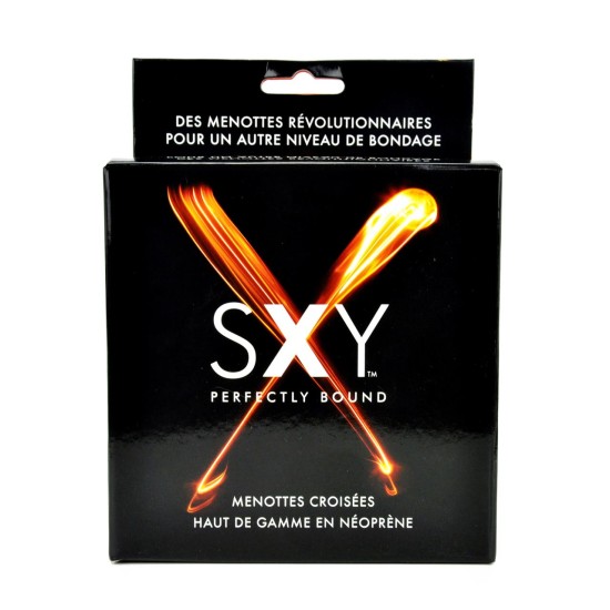 SXY Cuffs - Deluxe Neoprene Cross Cuffs - FRENCH SXY Cuffs - Deluxe Neoprene Cross Cuffs - FRENCH