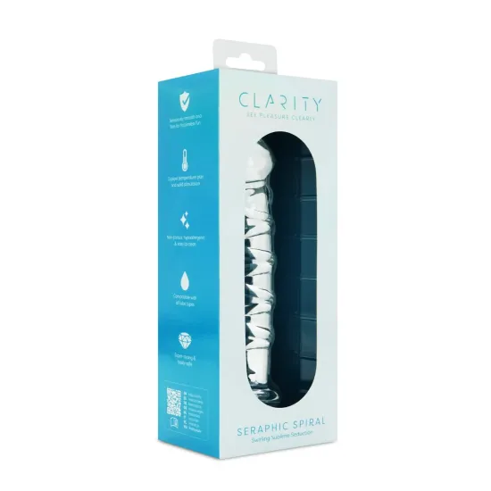 Clarity - Glass Dildo - Seraphic Spiral Clarity - Glass Dildo - Seraphic Spiral