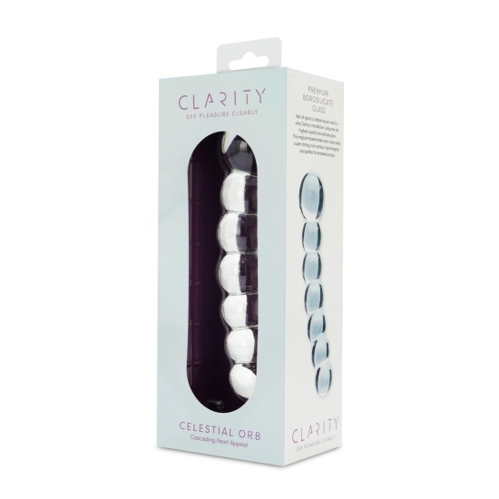 Clarity - Glass Dildo - Celestial Orb Clarity - Glass Dildo - Celestial Orb