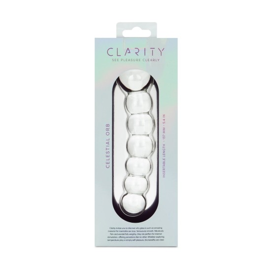 Clarity - Glass Dildo - Celestial Orb Clarity - Glass Dildo - Celestial Orb