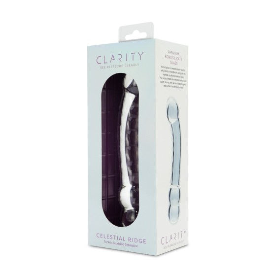 Clarity - Glass Dildo - Celestial Ridge Clarity - Glass Dildo - Celestial Ridge