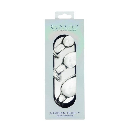 Clarity - Glass Dildo - Utopian Trinity Clarity - Glass Dildo - Utopian Trinity