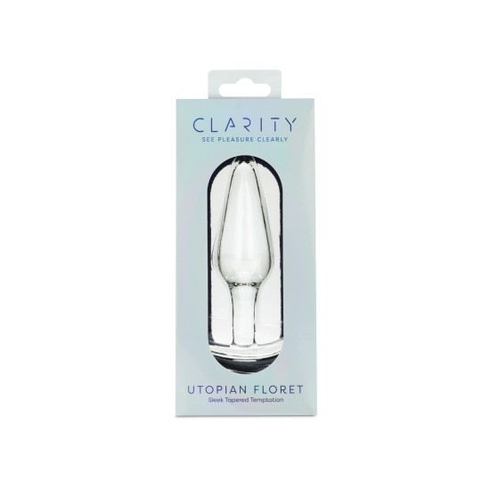 Clarity - Glass Dildo - Utopian Floret Clarity - Glass Dildo - Utopian Floret