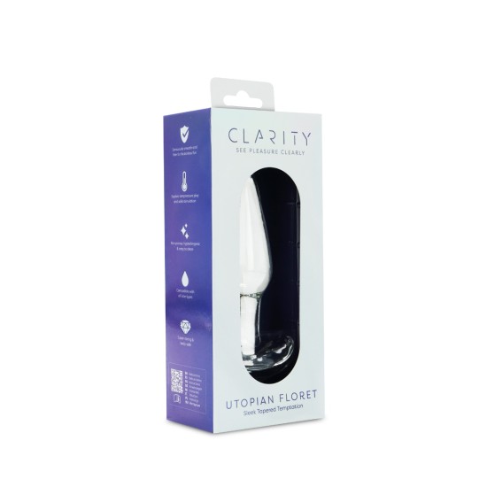 Clarity - Glass Dildo - Utopian Floret Clarity - Glass Dildo - Utopian Floret