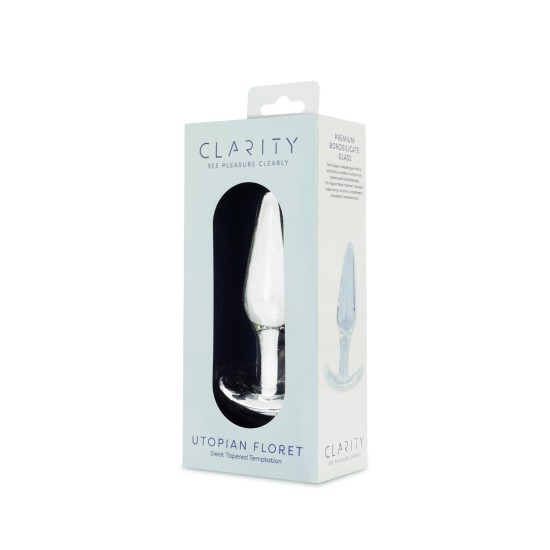 Clarity - Glass Dildo - Utopian Floret Clarity - Glass Dildo - Utopian Floret