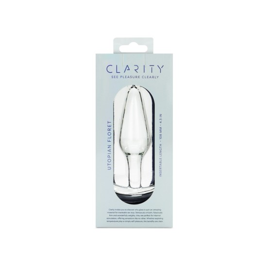 Clarity - Glass Dildo - Utopian Floret Clarity - Glass Dildo - Utopian Floret