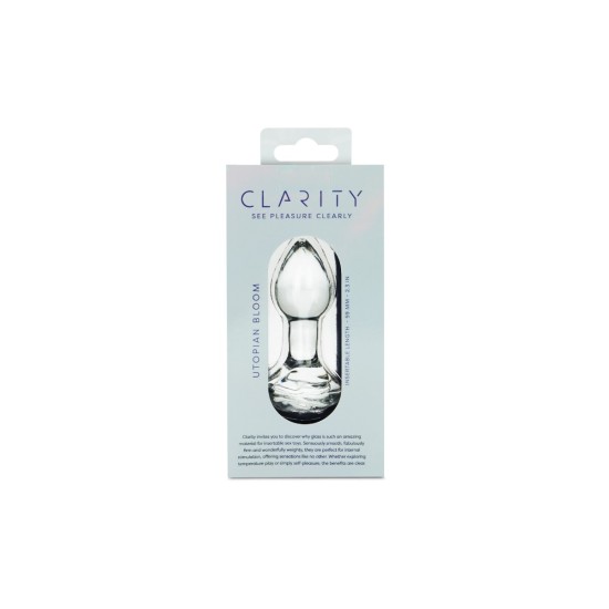 Clarity - Glass Dildo - Utopian Bloom Clarity - Glass Dildo - Utopian Bloom