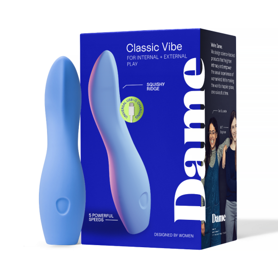 DAME - Dip Classic Vibrator - Periwinkle DAME - Dip Classic Vibrator - Periwinkle
