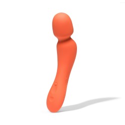 DAME - Min Mini Wand Vibrator - Papaya DAME - Min Mini Wand Vibrator - Papaya