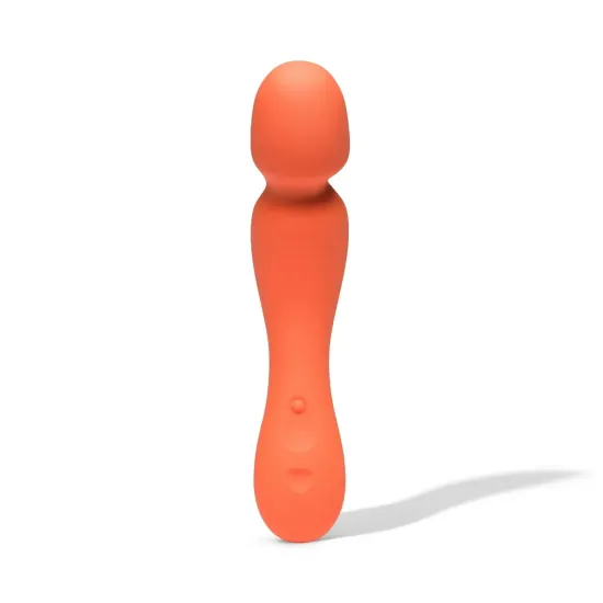 DAME - Min  Mini Wand Vibrator - Papaya