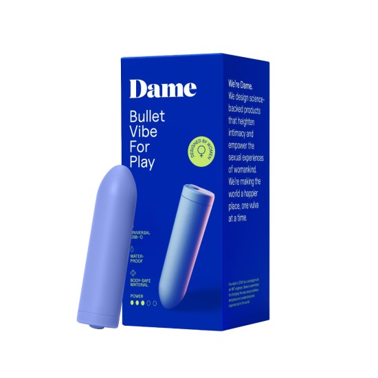 DAME - Zee Bullet Vibrator - Periwinkle DAME - Zee Bullet Vibrator - Periwinkle