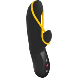 Fun Factory - Amorino - Rabbit Vibrator - Black - Rechargeable Battery Fun Factory - Amorino - Rabbit Vibrator - Black - Rechargeable Battery