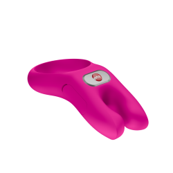 Fun Factory - Nos - Vibrating Cock Ring - Magenta - Rechargeable  Battery