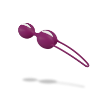 Fun Factory Smartballs Duo - White/Grape - Kegel Ball Fun Factory Smartballs Duo - White/Grape - Kegel Ball