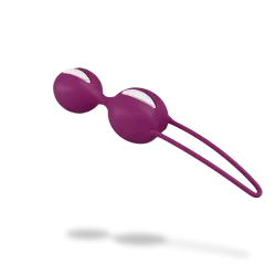 Fun Factory Smartballs Duo - White/Grape - Kegel Ball