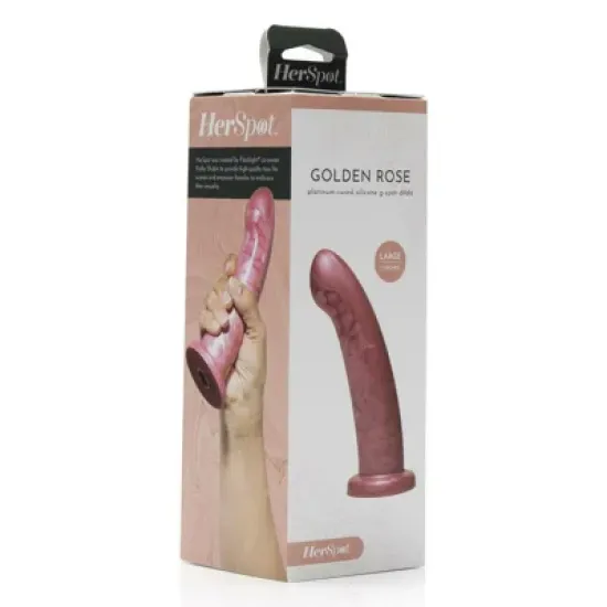Fleshlight HerSpot Dildos Golden Rose - Large Fleshlight HerSpot Dildos Golden Rose - Large