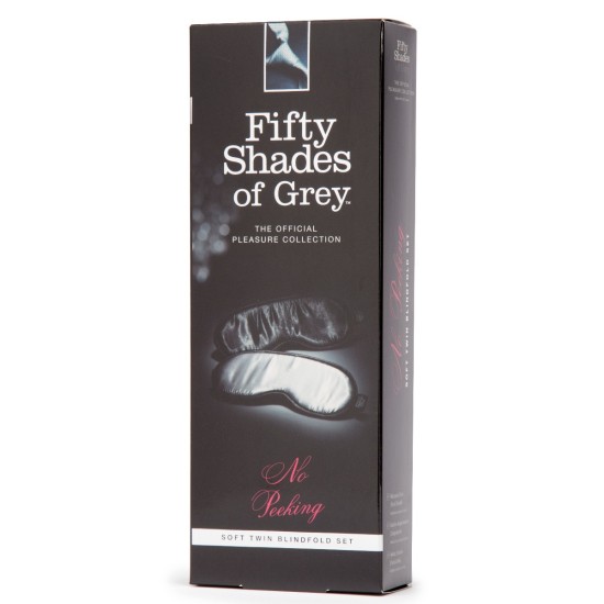 Fifty Shades of Grey No Peeking Soft Twin Blindfold Set Fifty Shades of Grey No Peeking Soft Twin Blindfold Set