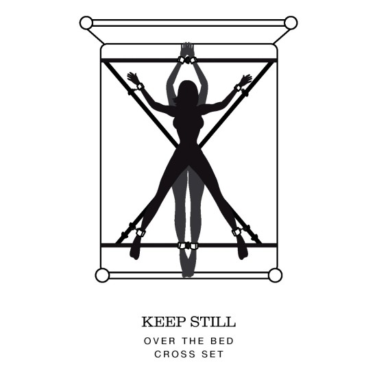 Fifty Shades of Grey Keep Still Over the Bed Cross Restraint Silver Fifty Shades of Grey Keep Still Over the Bed Cross Restraint Silver