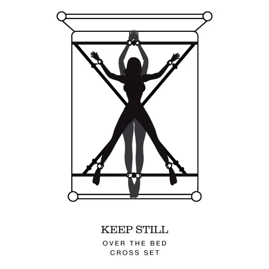 Fifty Shades of Grey Keep Still Over the Bed Cross Restraint Silver Fifty Shades of Grey Keep Still Over the Bed Cross Restraint Silver