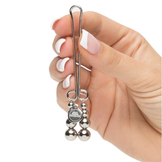 Fifty Shades Darker Just Sensation Beaded Clitoral Clamp Fifty Shades Darker Just Sensation Beaded Clitoral Clamp