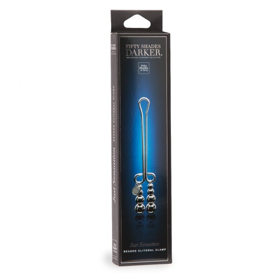 Fifty Shades Darker Just Sensation Beaded Clitoral Clamp Fifty Shades Darker Just Sensation Beaded Clitoral Clamp