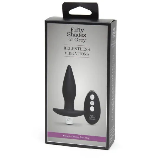 Fifty Shades of Grey Relentless Vibrations Remote Control Butt Plug Fifty Shades of Grey Relentless Vibrations Remote Control Butt Plug
