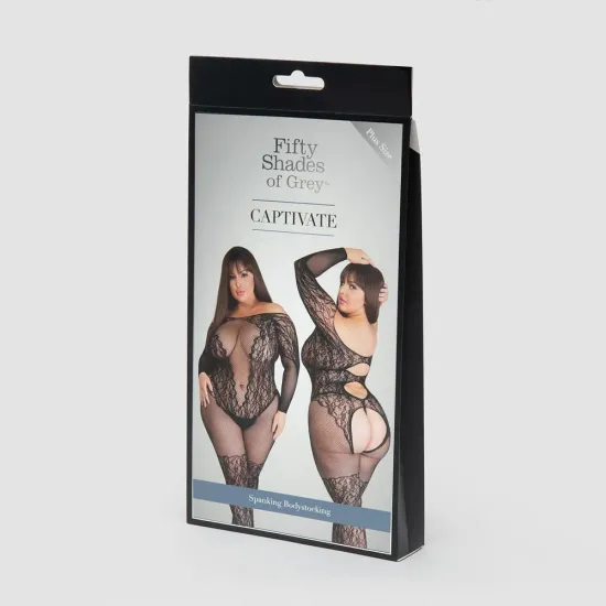 Fifty Shades of Grey Captivate Spanking Bodystocking One Size Curve Fifty Shades of Grey Captivate Spanking Bodystocking One Size Curve