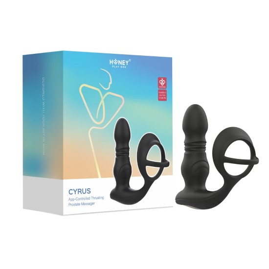 Honey Play Box - Cyrus - Thrusting Prostate Massager with Cock Ring (App Controlled) Honey Play Box - Cyrus - Thrusting Prostate Massager with Cock Ring (App Controlled)