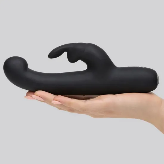 Happy Rabbit Slimline G-Spot USB Rechargeable Rabbit Vibrator Black Happy Rabbit Slimline G-Spot USB Rechargeable Rabbit Vibrator Black