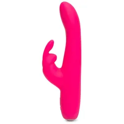 Happy Rabbit Slimline Curve USB Rechargeable Rabbit Vibrator Pink Happy Rabbit Slimline Curve USB Rechargeable Rabbit Vibrator Pink