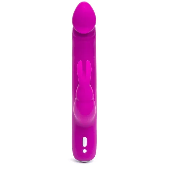 Happy Rabbit Slimline Realistic USB Rechargeable Rabbit Vibrator Purple Happy Rabbit Slimline Realistic USB Rechargeable Rabbit Vibrator Purple
