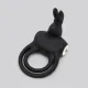 Happy Rabbit Couples Stimulating USB Rechargeable Rabbit Love Ring Black Happy Rabbit Couples Stimulating USB Rechargeable Rabbit Love Ring Black