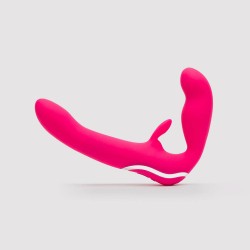 Happy Rabbit Strapless Strap On Rabbit Vibe Pink Happy Rabbit Strapless Strap On Rabbit Vibe Pink