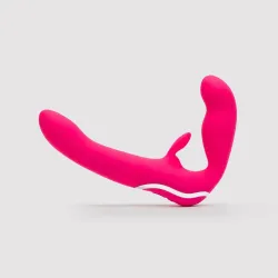 Happy Rabbit Strapless Strap On Rabbit Vibe Pink Happy Rabbit Strapless Strap On Rabbit Vibe Pink