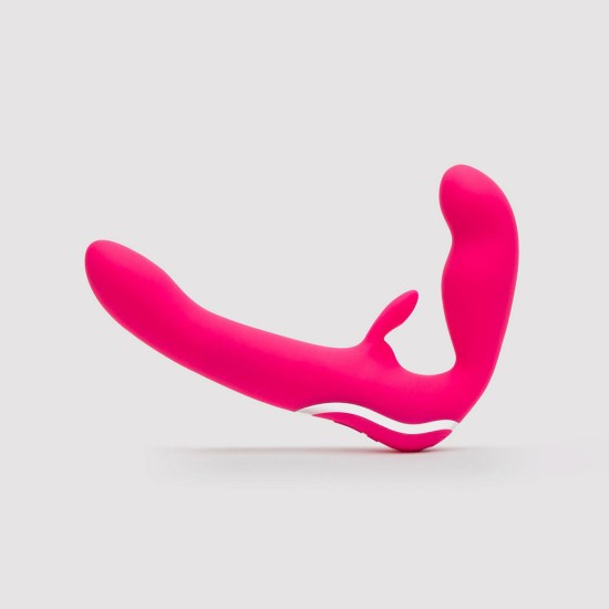 Happy Rabbit Strapless Strap On Rabbit Vibe Pink Happy Rabbit Strapless Strap On Rabbit Vibe Pink