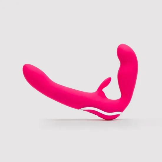 Happy Rabbit Strapless Strap On Rabbit Vibe Pink Happy Rabbit Strapless Strap On Rabbit Vibe Pink