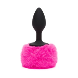 Happy Rabbit Butt Plug Large - Black/Pink Happy Rabbit Butt Plug Large - Black/Pink