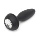 Happy Rabbit Rechargeable Vibrating Butt Plug Medium - Black/Purple Happy Rabbit Rechargeable Vibrating Butt Plug Medium - Black/Purple