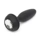 Happy Rabbit Rechargeable Vibrating Butt Plug Medium - Black/Purple