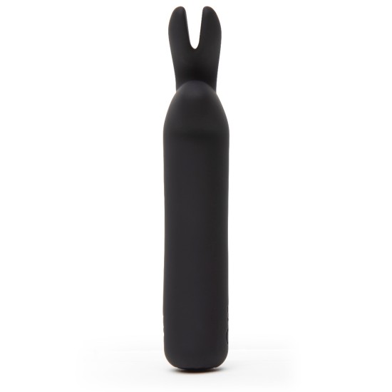Happy Rabbit Rechargeable Vibrating Bullet - Black Happy Rabbit Rechargeable Vibrating Bullet - Black